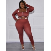 LW SXY Plus Size Cut Out Skinny Jumpsuit