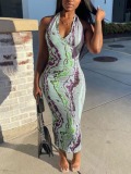LW SXY Cami Tie Dye Wrap Bodycon Dress