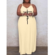 LW Plus Size Faith Letter Print Cami Dress