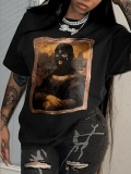 LW Masked Face Figure Print T-shirt