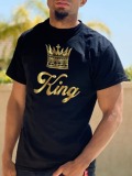LW Men Crown King Print T-shirt