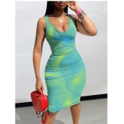 LW SXY Plus Size Tie-dye Bodycon Dress
