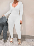 LW BASICS U Neck Skinny Jumpsuit