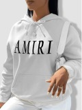LW Plus Size Letter Print Kangaroo Pocket Hoodie