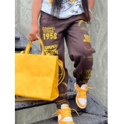 LW Mid Waist Letter Print Sweatpants