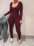 LW BASICS U Neck Skinny Jumpsuit