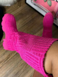 LW Chunky Sole Thigh High Boots