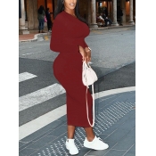 LW BASICS Round Neck Bodycon Dress