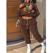 LW Nope Not Today Letter Print Tracksuit Set