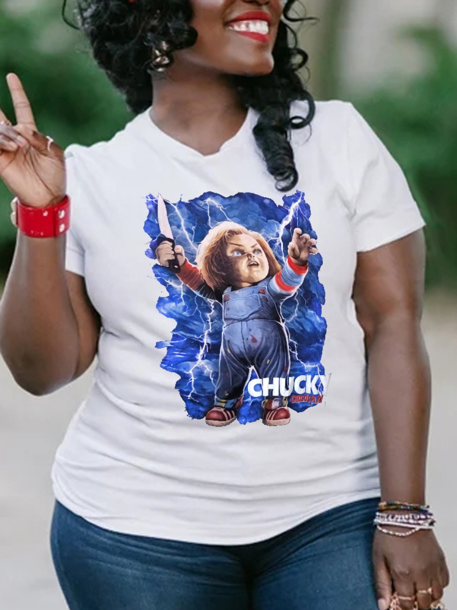 LW Figure Letter Print T-shirt