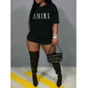 LW Plus Size Letter Print T-shirt Dress