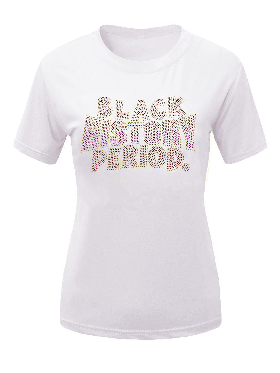 LW Plus Size Black History Period Letter T-shirt 0X