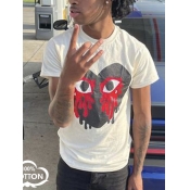 LW Men Eye Heart Print T-shirt