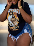 LW Figure Letter Print T-shirt