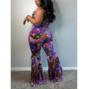 LW Plus Size Off The Shoulder Mixed Print Shirred 