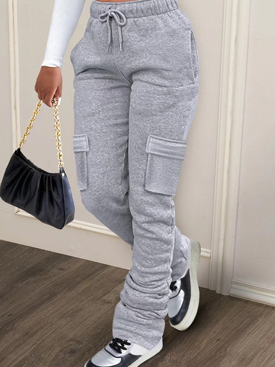 LW High Waist Drawstring Side Pocket Sweatpants