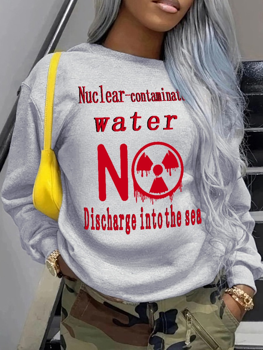 LW Plus Size Letter Print Sweatshirt