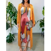 LW BASICS Plus Size Off The Shoulder Mixed Print D