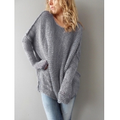 LW BASICS Dropped Shoulder Loose Sweater