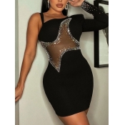 LW Plus Size See Through Sequined Bodycon Dress