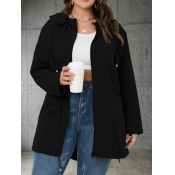 LW Plus Size Zipper Design Jacket