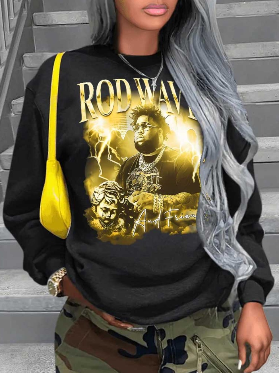LW Figure Letter Print Sweatshirt