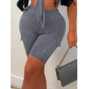 LW Plus Size High Waist Side Pocket Shorts