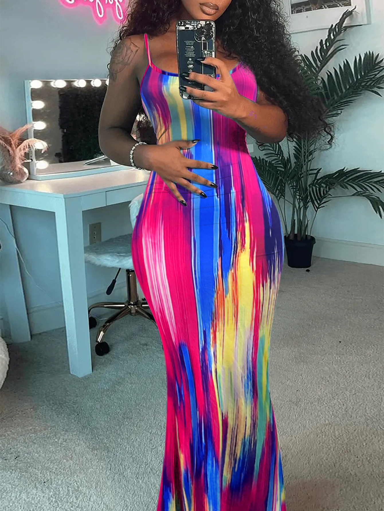 LW Gradient Bodycon Cami Dress