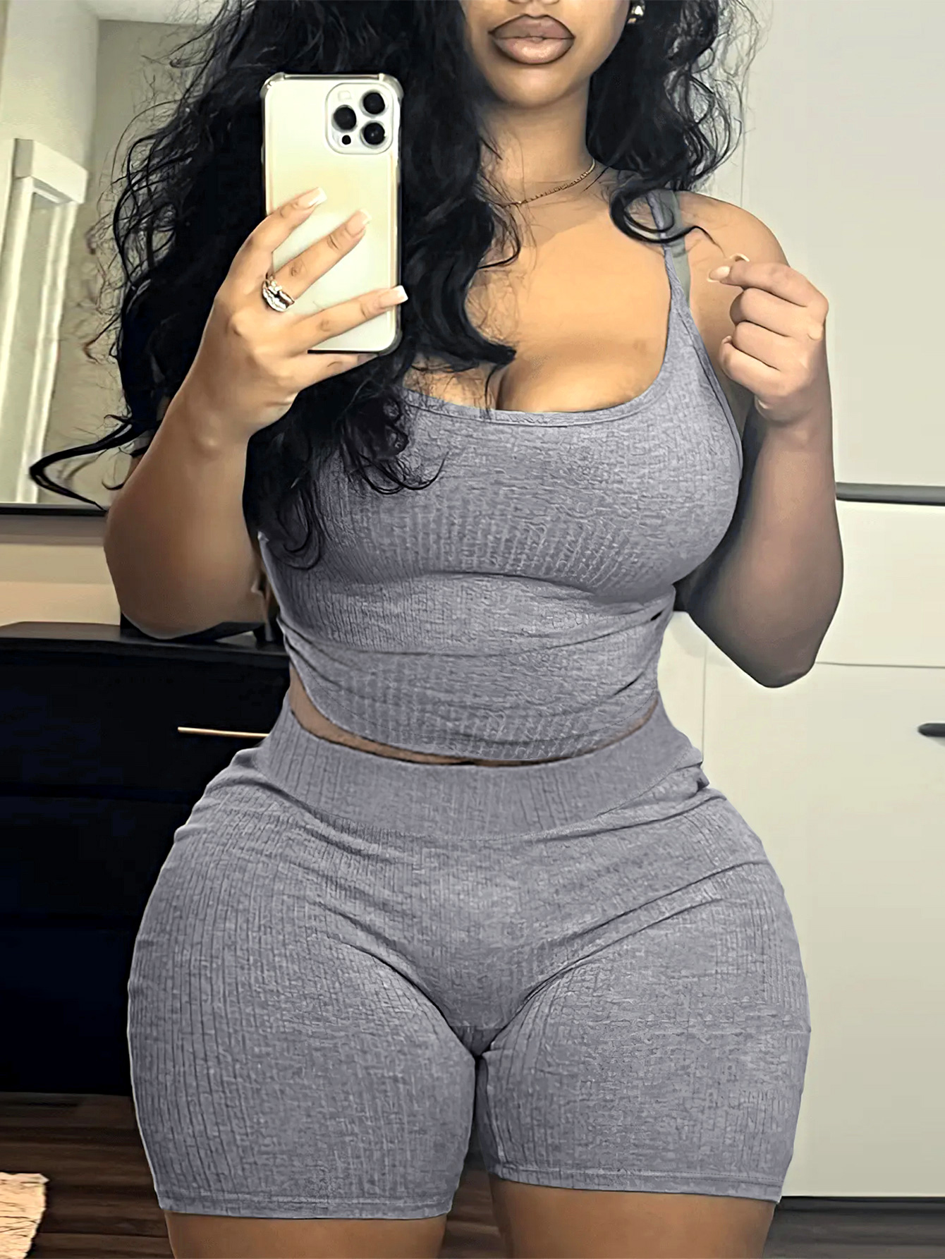 LW Cami Skinny Shorts Set