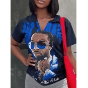 LW Figure Letter Print Shorts Set