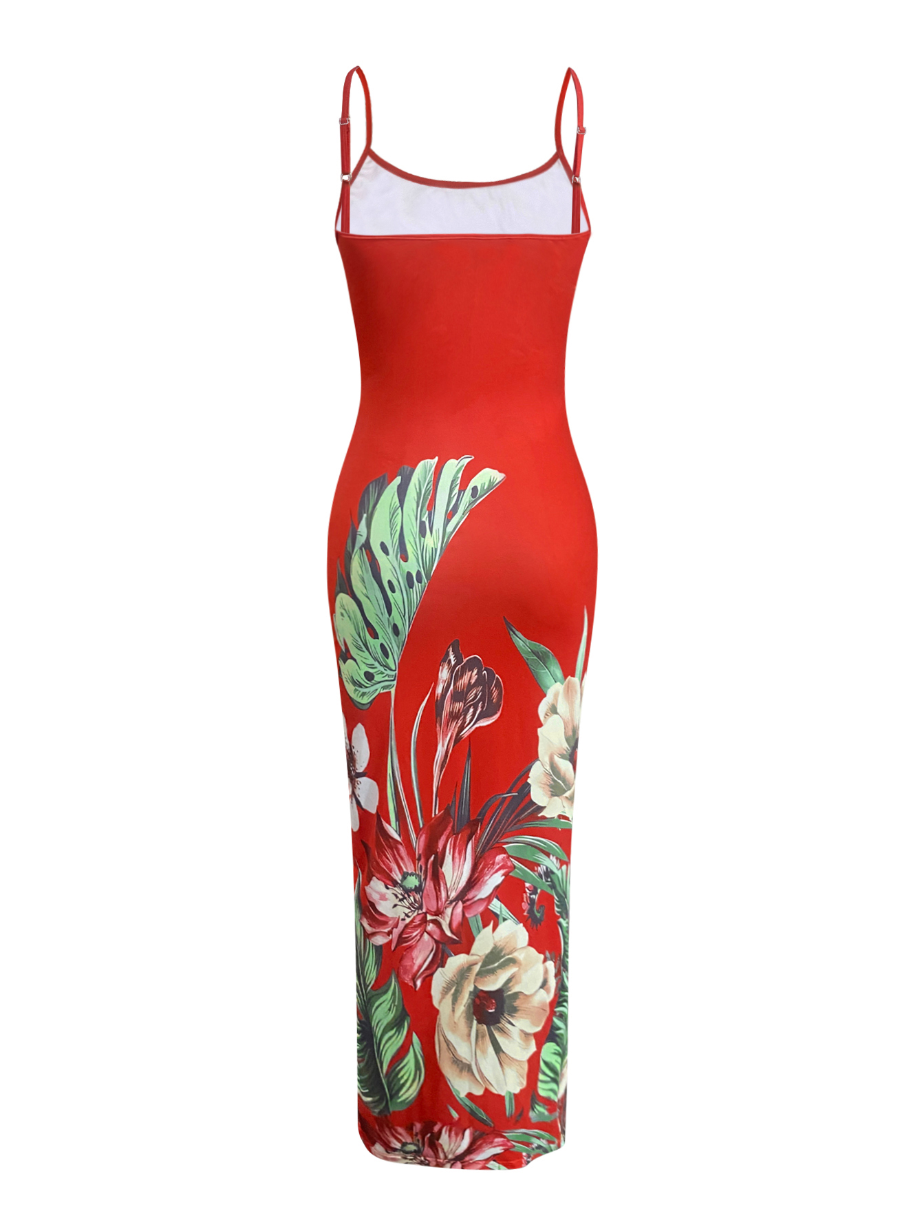 LW Floral Print Bodycon Cami Maxi Dress