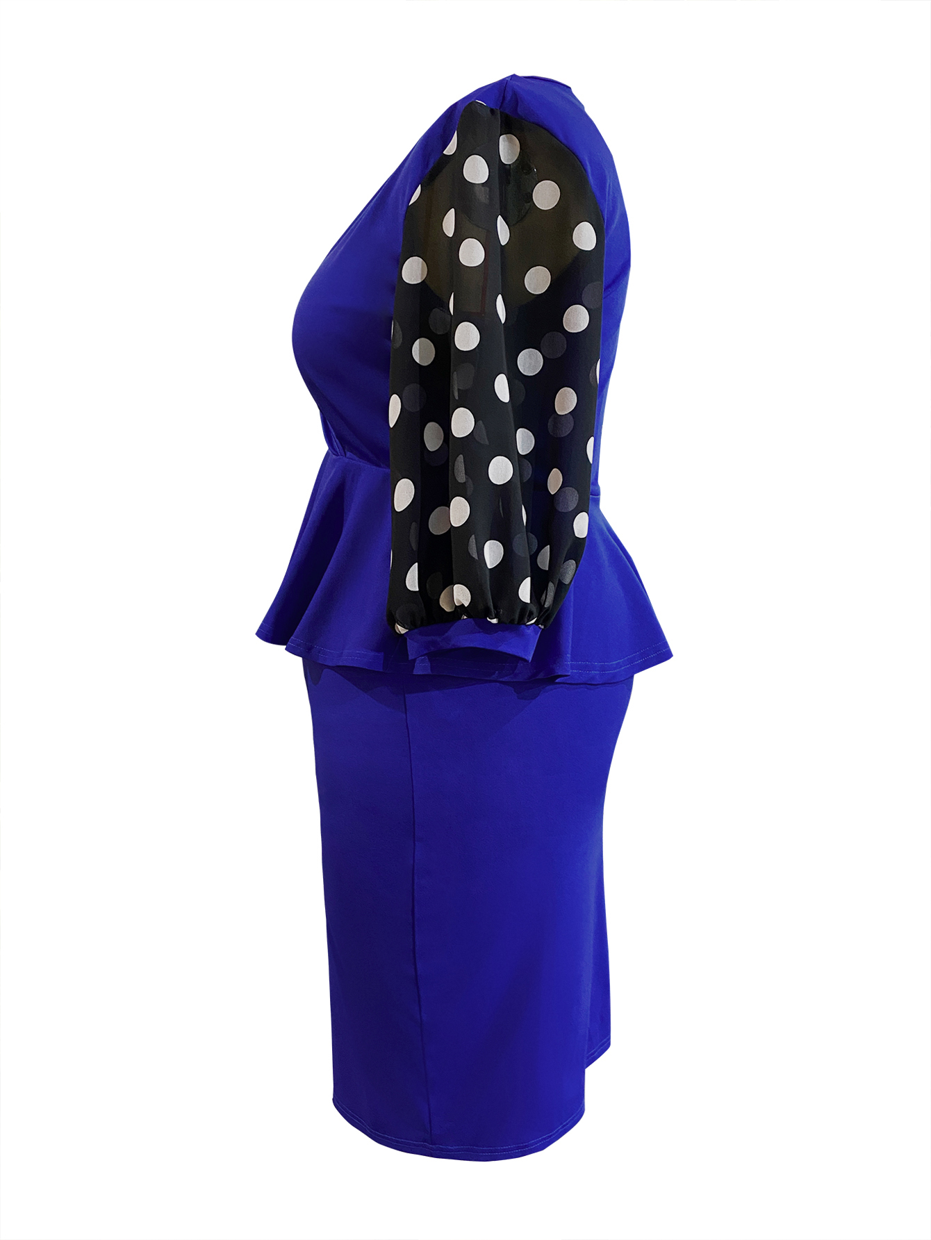 LW BASICS Plus Size Dot Print Flounce Design Skirt Set 3X