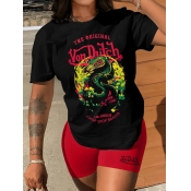 LW Floral Letter Print Shorts Set