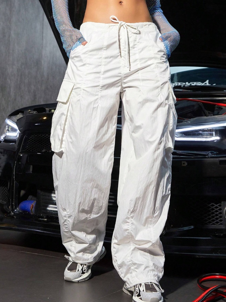 LW Drawstring Solid Color Pants