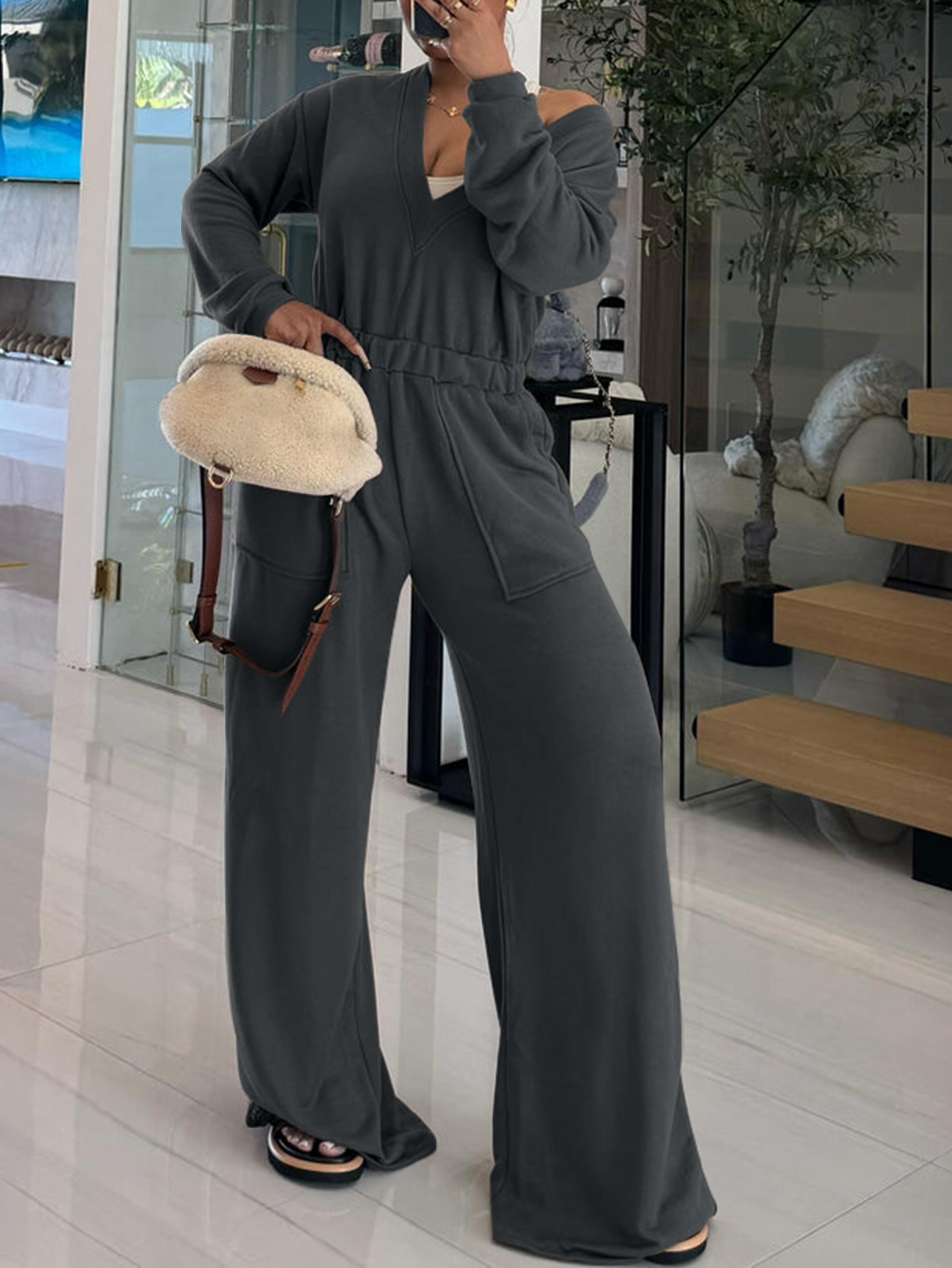 LW Solid Color Jumpsuit