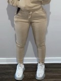 LW BASICS Drawstring Solid Color Pants