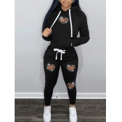 LW Solid Color Rhinestone Pierced SXY Two-piece Pa