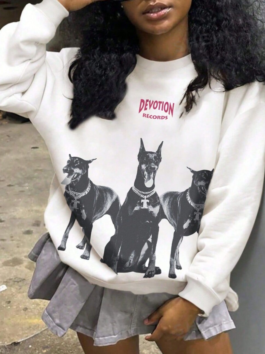LW Pattern Letter Sweatshirt