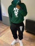 LW Men Graffiti Element Letter Regular Two-piece Pants Set