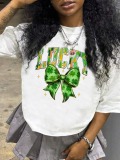 LW Pattern Mixed Print Letter T-shirt