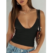 LW None Solid Color Camisole&Tank Top