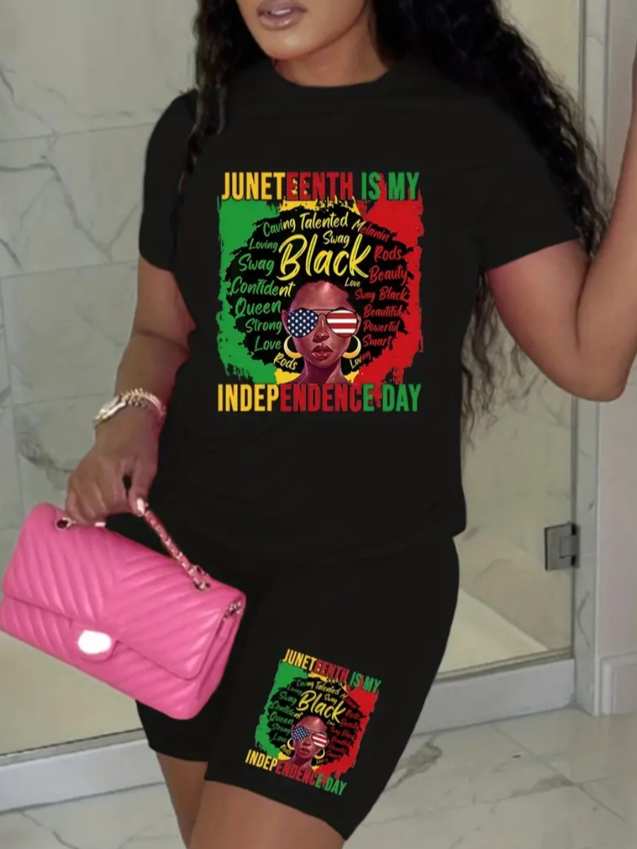 LW Casual Polyester Round Neck Pattern Figure Shor