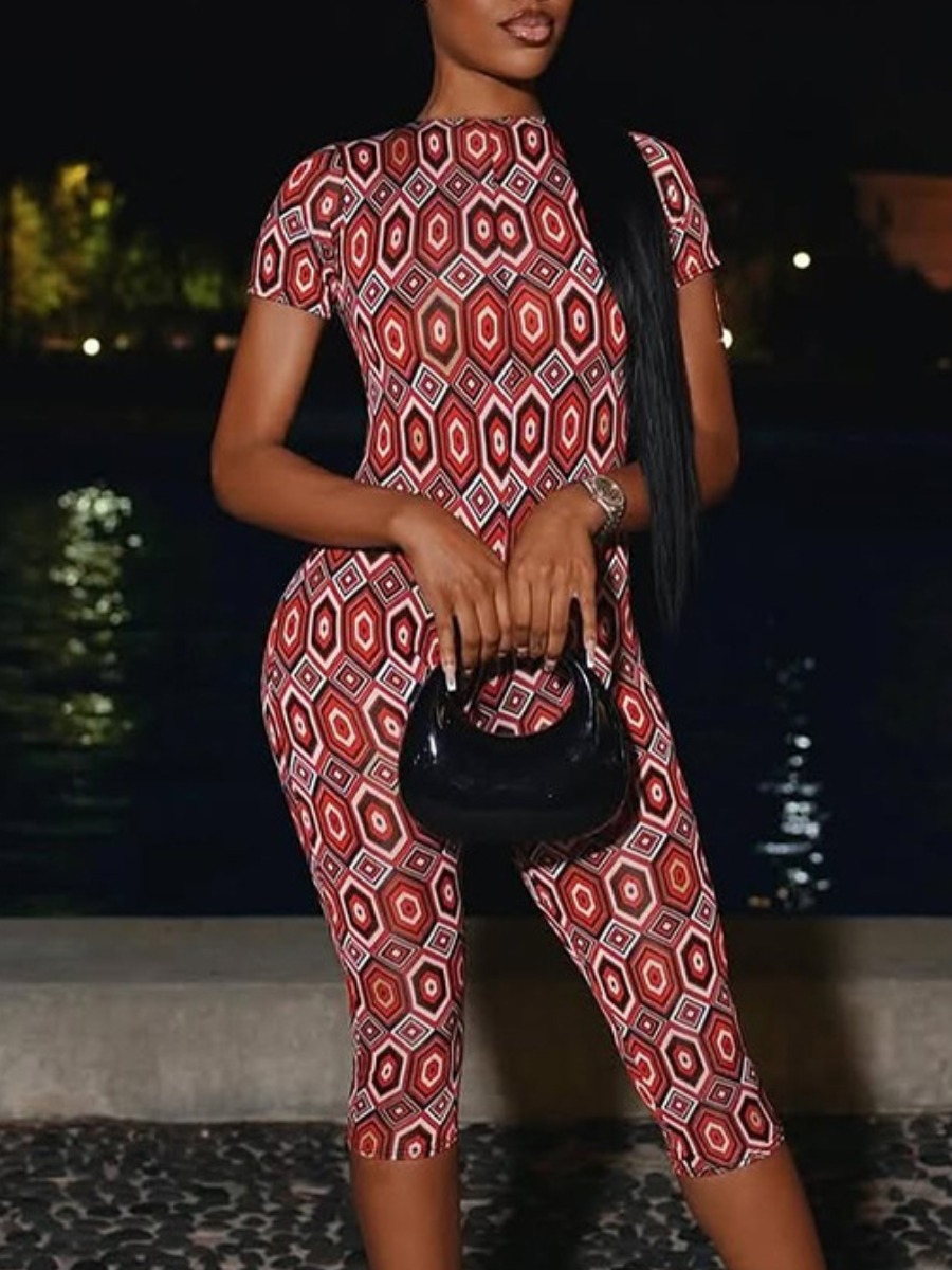 LW Pattern Tribal Jumpsuit