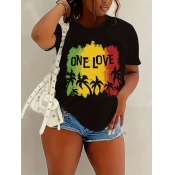 LW Pattern Letter T-shirt