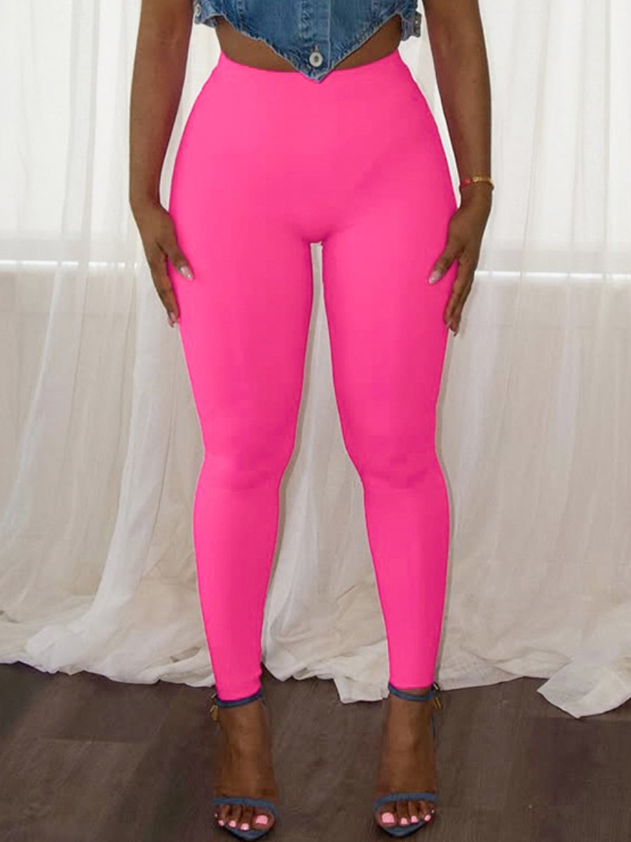 LW BASICS Solid Color Leggings