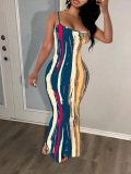 LW Tie Dye Bodycon Cami Dress