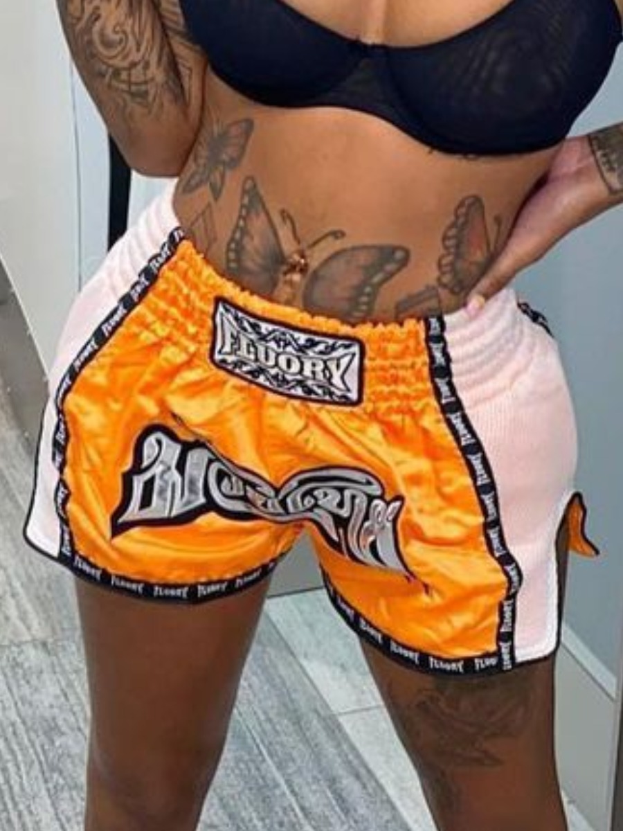 LW Pattern Letter Shorts